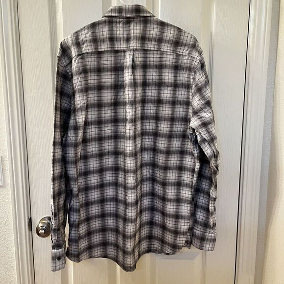 Johnnie-O Burruss Top Shelf Button Down Shirt Light Gray Plaid Men's Size XL - Picture 8 of 10